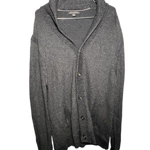 Banana Republic Men’s Shawl Collar Cardigan Sweater Gray XL
